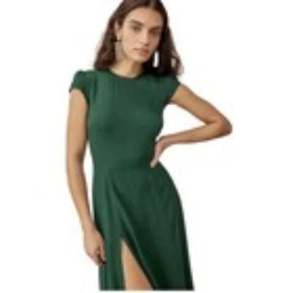 Reformation Gavin Cut-out Back Midi Dress SIZE 8 - Picture 3 of 6